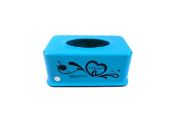 Blue Tissue Holder