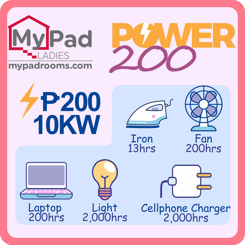 MyPAd POWER- Ammenities POWER200